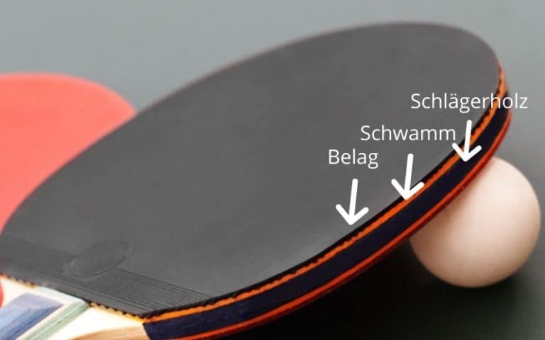 HpLive Tischtennisschläger - 7-lagiger Holz Schläger Mit Starkem Spin