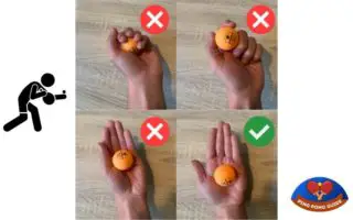 Image showing the correct way to toss the ball
